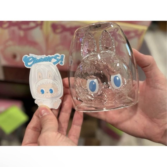 POP MART- LABUBU The Monsters Cheers Series Double Walled Glass - AUTHENTIC - Picture 7 of 7